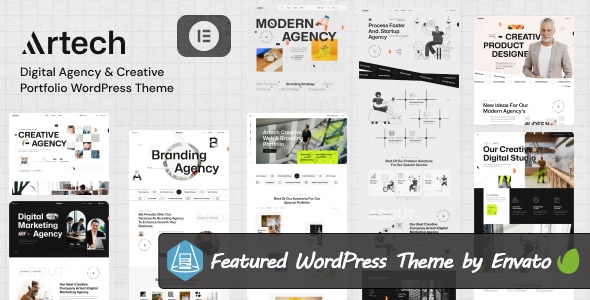 Artech - Digital Agency & Creative Portfolio WordPress Elementor Theme Logo